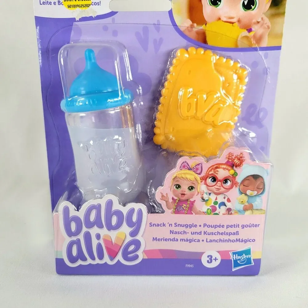 Baby Alive Magical Milk & Cookies Snack & Snuggle Pretend Play Food Toy Set NIB